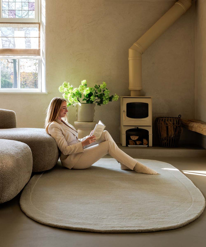 Nordic Weavers Organisch wollen vloerkleed - Flyt ivoor - 240x360 cm