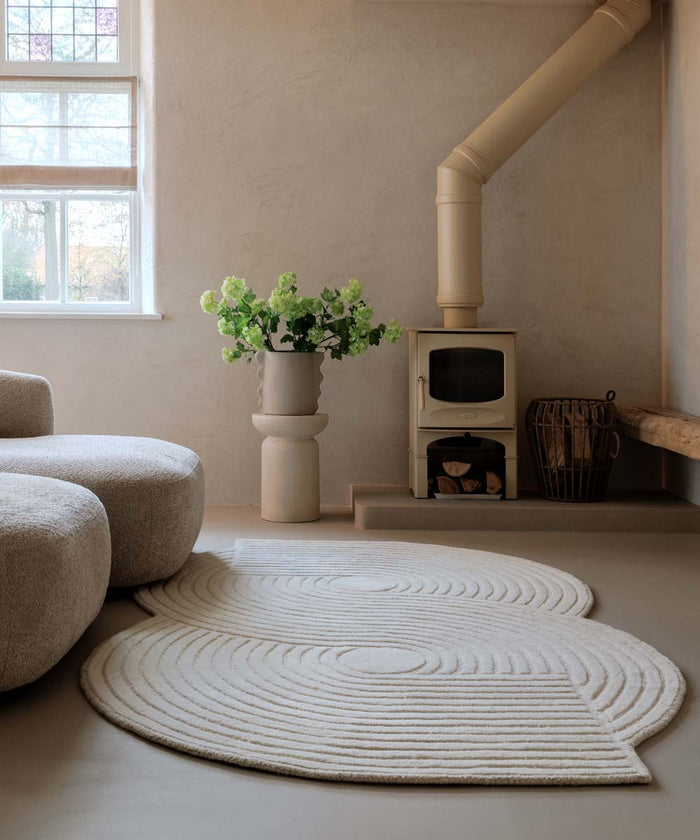Nordic Weavers Organisch design vloerkleed - Balans Infinity ivoor -