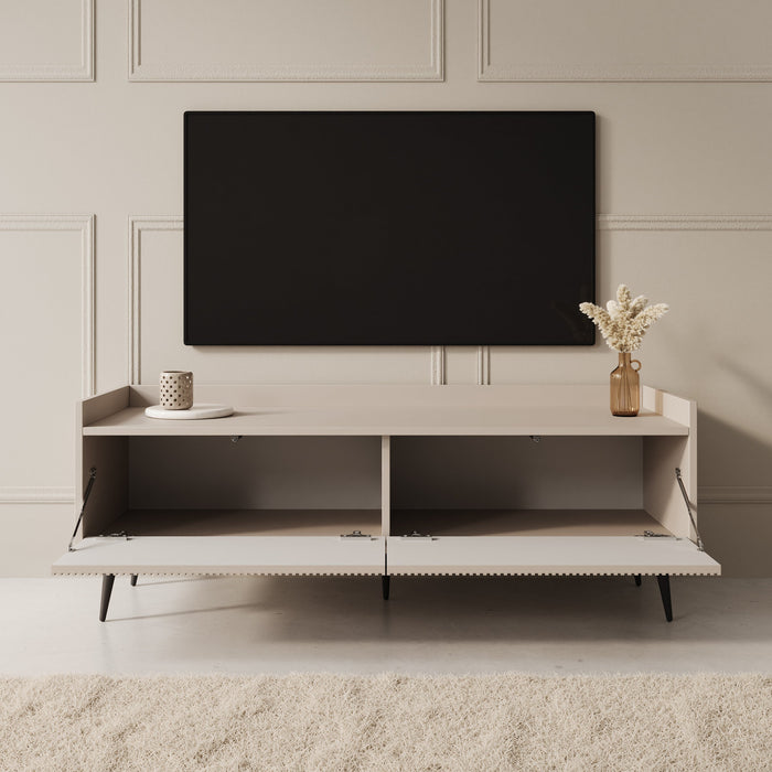 Meubella - Asty - TV-Meubel - Beige - 121 cm
