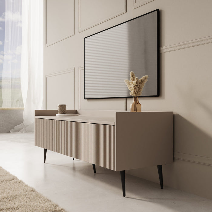 Meubella - Asty - TV-Meubel - Beige - 121 cm