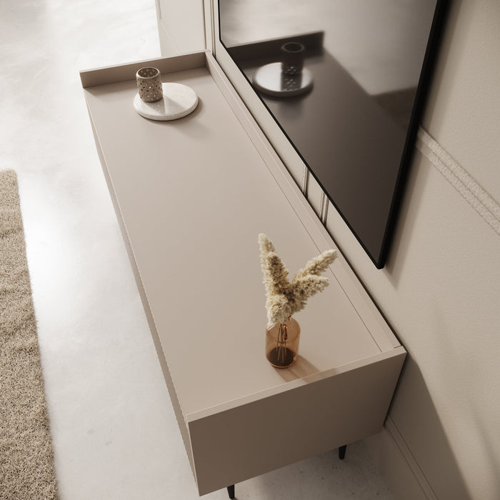 Meubella - Asty - TV-Meubel - Beige - 121 cm