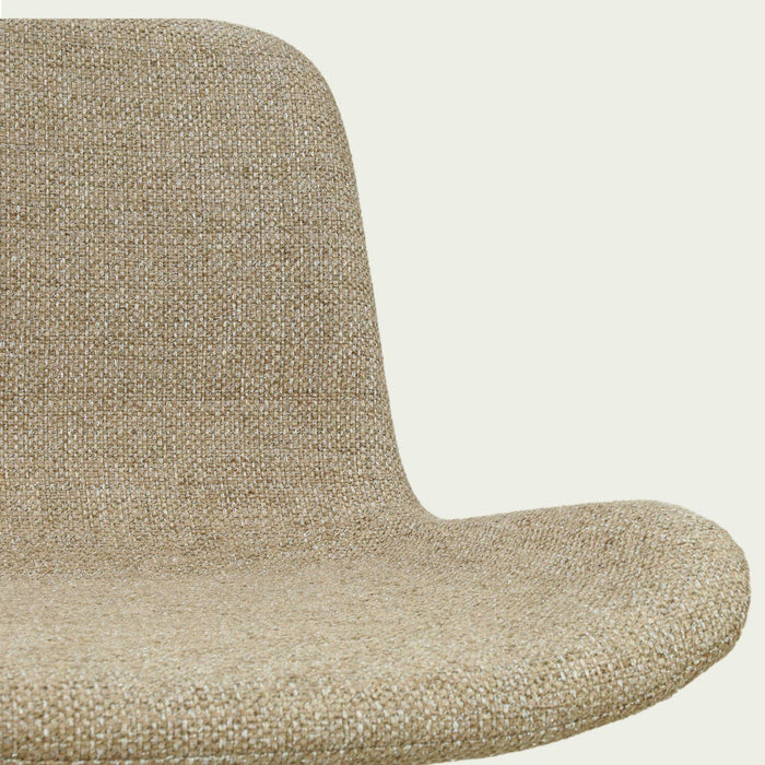 Nolon Nena-Fé eetkamerstoel taupe melange - zwart houten onderstel