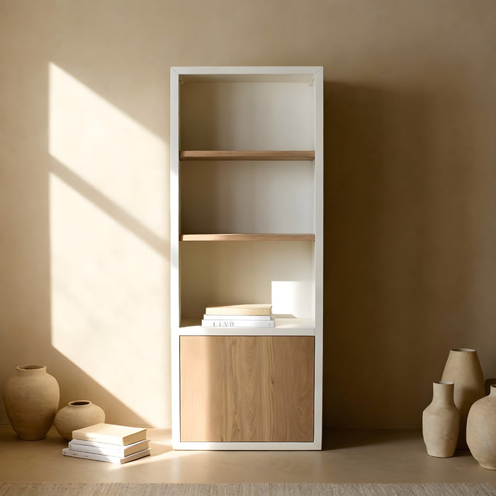 DÉJA Living - Wandkast Wit Hout - 80x38x210cm - Falla