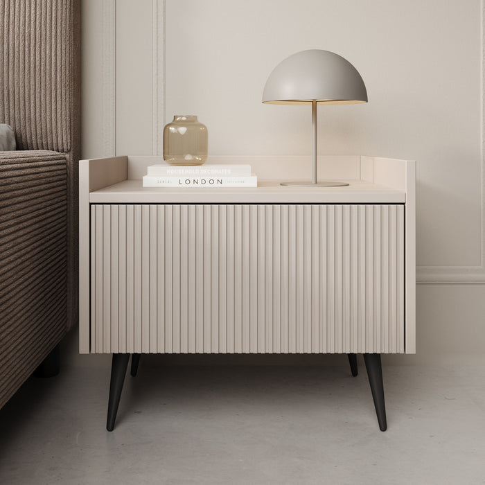 Meubella - Asty - Nachtkastje - Beige