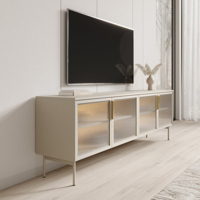 Meubella - Lomo - TV-Meubel - Beige - 181 cm