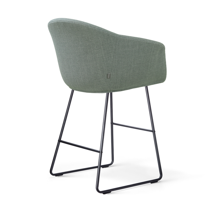 Nolon Nino-Otis barkruk saliegroen - zwart onderstel - 65 cm