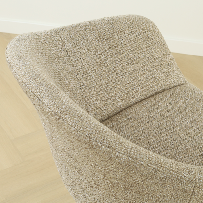 Nolon Nino-Otis Barkruk Taupe Melange - Wit Onderstel - 65 Cm