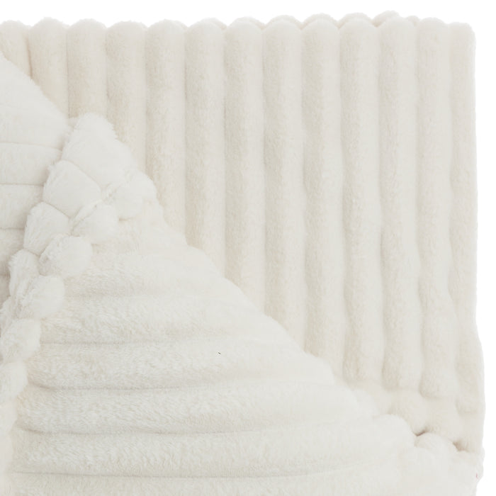 Unique Living Plaid Lex Wit - Polyester - 150x200xcm (BxHxD)