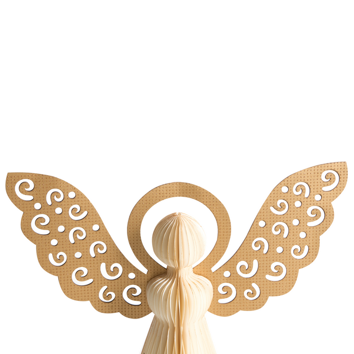 Beliani - EIRA - Set van 3 kerstfiguren - Beige - Papier