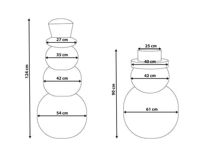 Beliani - KLARALVEN - Set van 2 kerstfiguren - Beige - Papier