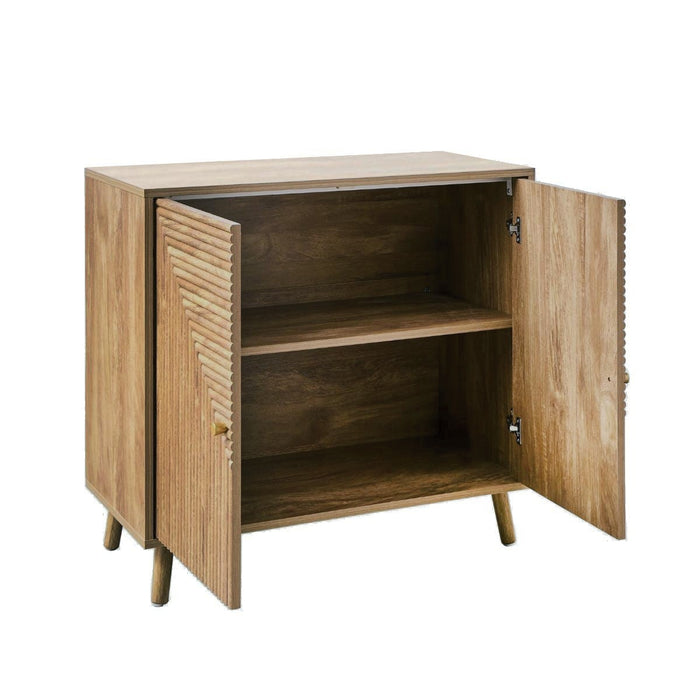 Calicosy - Dressoir 2 deuren L80 cm - EDEN - Licht hout