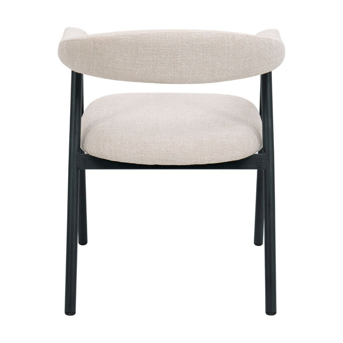 Giga Meubel - Eetkamerstoel Mila Beige|Zwart - Set van 2