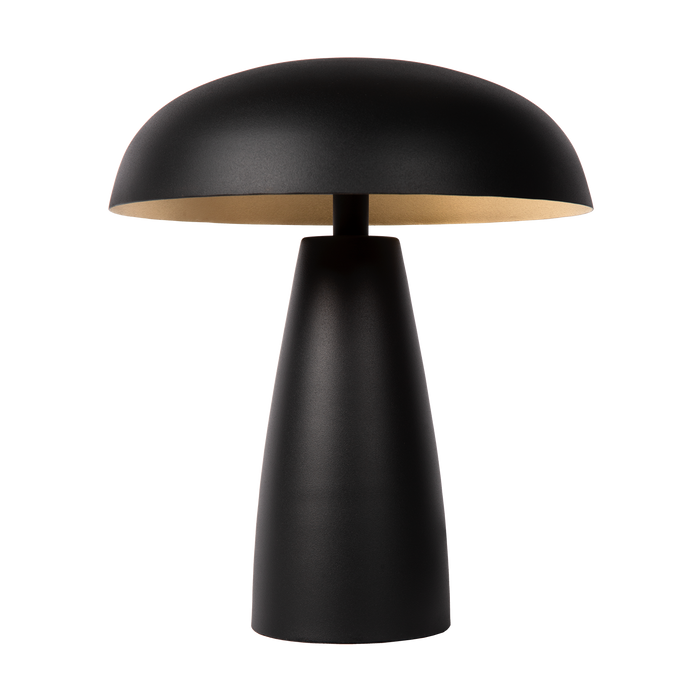 Atmooz Tafellamp Delilah - Zwart & Goud - Ø 25 cm - Metaal - Dimbaar