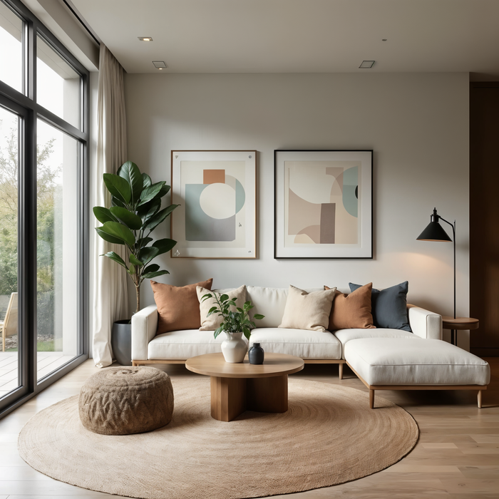 Mrcarpet Rond jute vloerkleed naturel 300cm