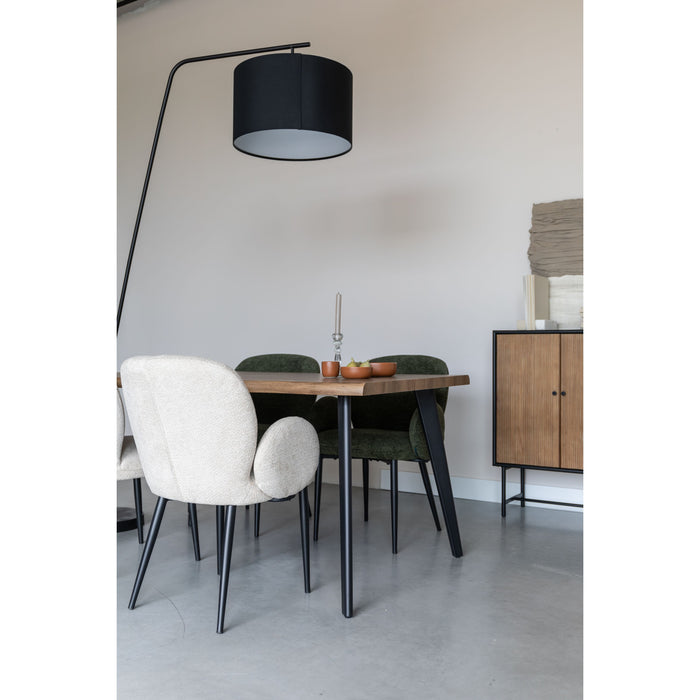 Housecraft Living Alaz Eetkamerstoelen Off-white - Set van 2 - Wit