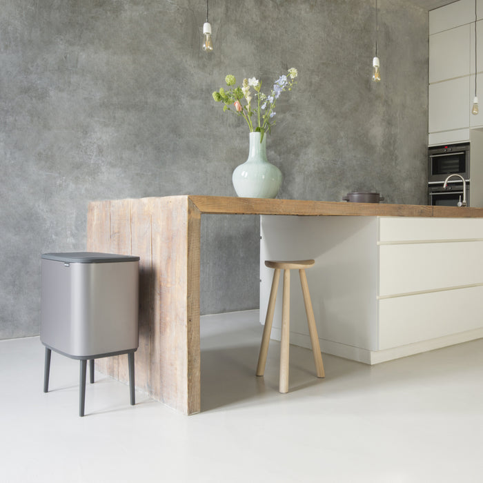 Brabantia Bo Touch Bin Afvalemmer 3 x 11 L - Platinum