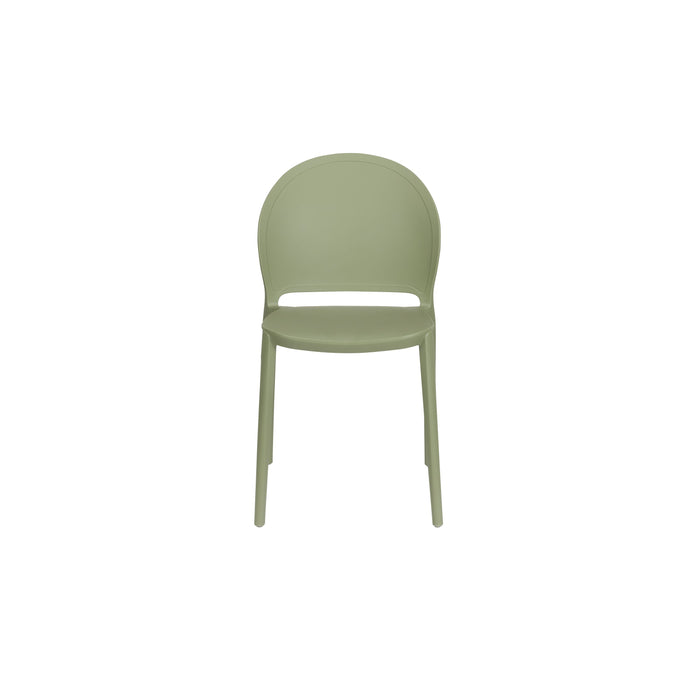 Housecraft Sjoerd Tuinstoelen Kunststof Groen - Set van 4