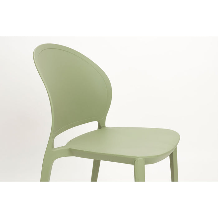 Housecraft Sjoerd Tuinstoelen Kunststof Groen - Set van 4