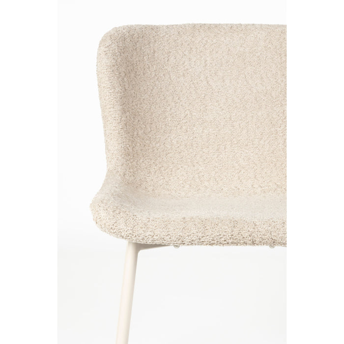 Housecraft Living Marion Eetkamerstoelen Off -White - Set van 2 - Wit