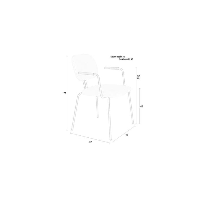 Housecraft Living Eetkamerstoel Biboa set van 2