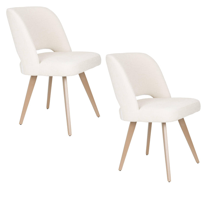 Housecraft Living Yves Eetkamerstoelen Wit - Set van 2