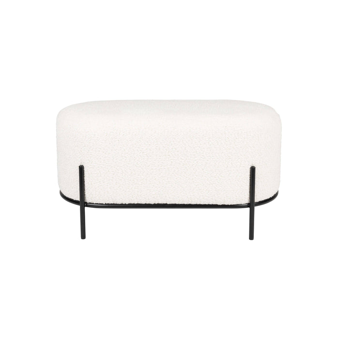 Housecraft Living Boz Hocker| bankje Off-White - Wit