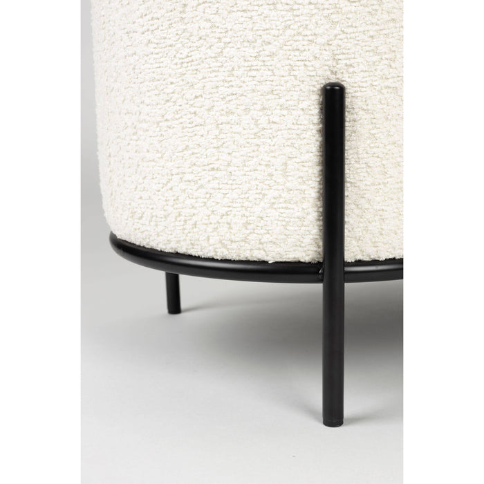 Housecraft Living Boz Hocker| bankje Off-White - Wit