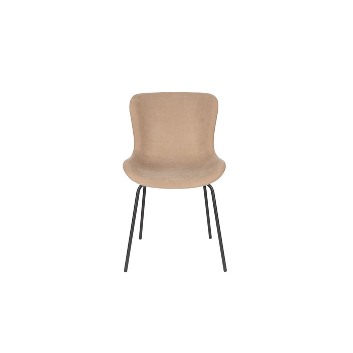 Housecraft Living Junzo Rib Eetkamerstoelen Taupe - Set van 2