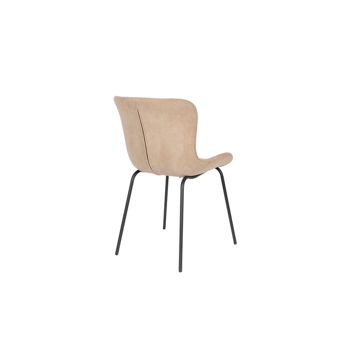 Housecraft Living Junzo Rib Eetkamerstoelen Taupe - Set van 2