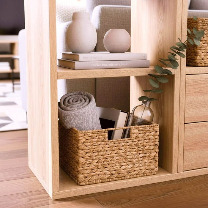 Calicosy - Waterhyacint mand met metalen frame - H17 cm