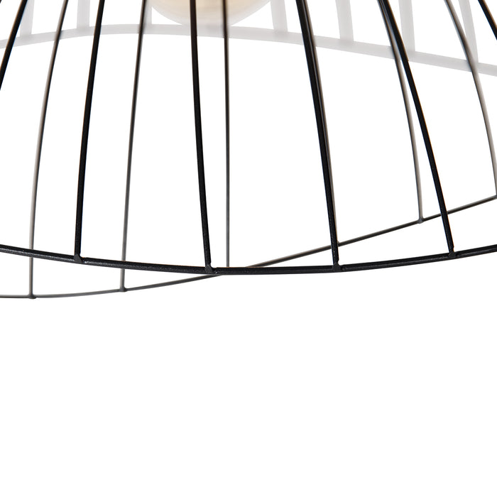 QAZQA Smart hanglamp zwart 66 cm incl. Wifi G95 - Pua