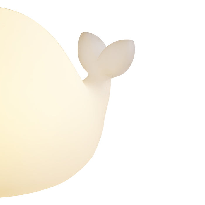 QAZQA Tafellamp wit 30cm incl. LED dimbaar IP54 oplaadbaar - Baby