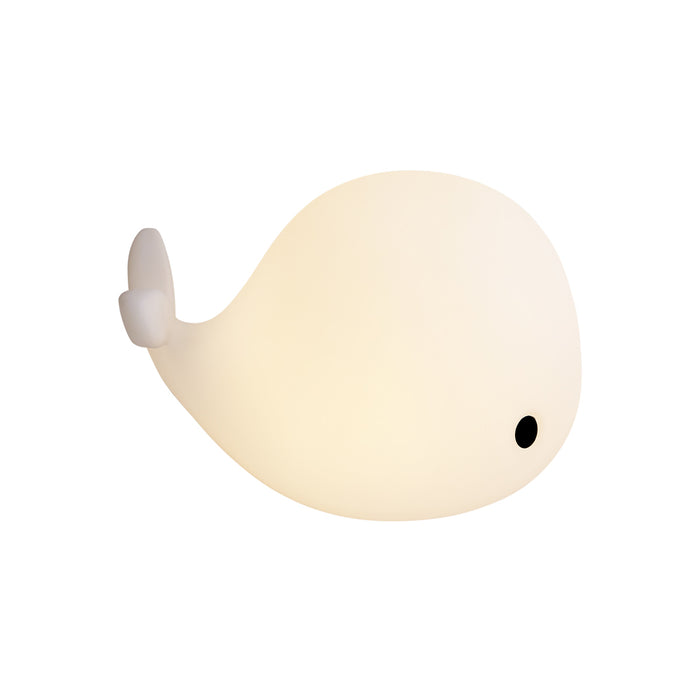 QAZQA Tafellamp wit 30cm incl. LED dimbaar IP54 oplaadbaar - Baby