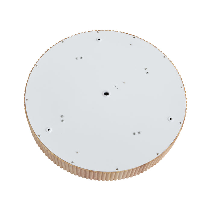 QAZQA Japandi plafondlamp hout 50cm 4-lichts - Lyra