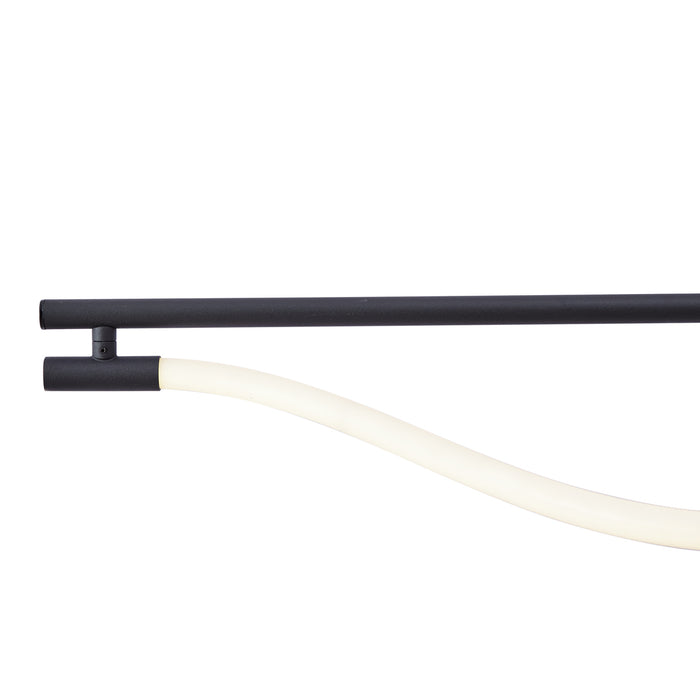QAZQA Moderne hanglamp zwart incl. LED 3-staps dimbaar - Twirl