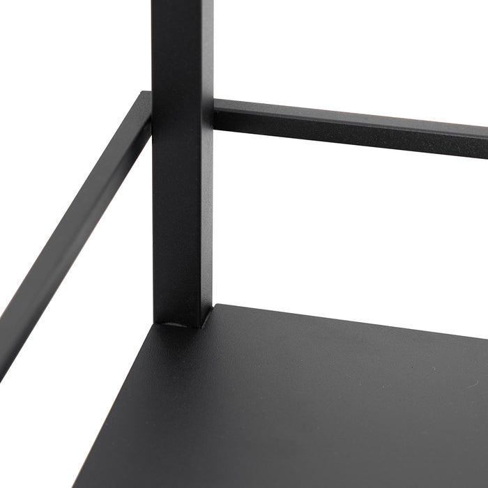 QAZQA Smart industriële vloerlamp zwart incl. Wifi G95 - Cage Rack