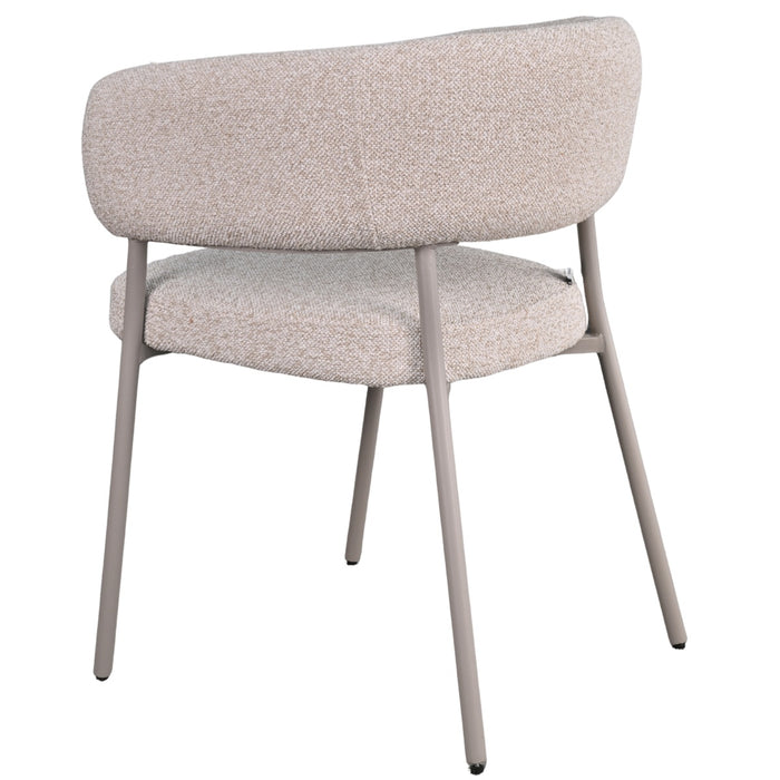 DÉJA Living - Eetkamerstoel Beige Stof - Malilla - Set van 2