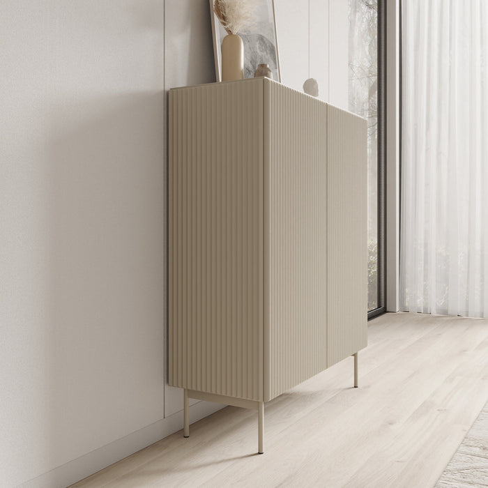 Meubella - Marajo - Dressoir - Beige - 99 cm