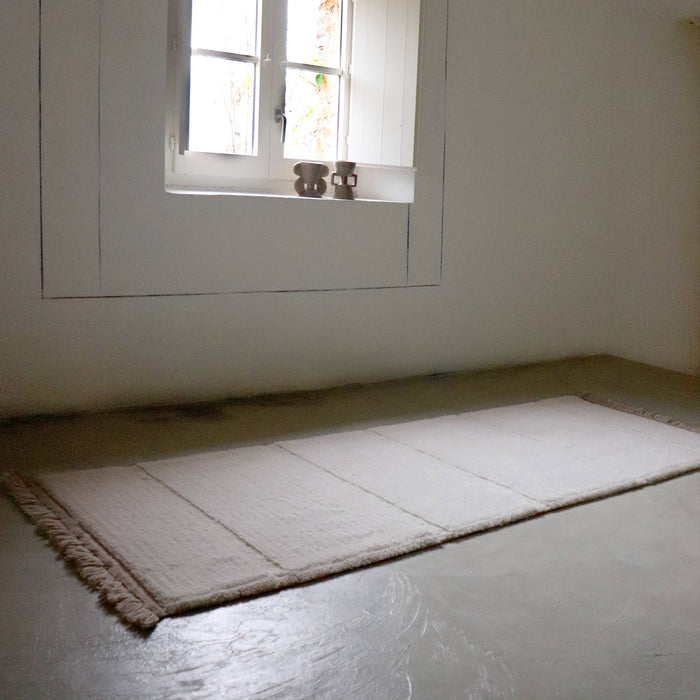 Lorena Canals Steppe Runner Vloerkleed 80 x 230 cm - Sheep White