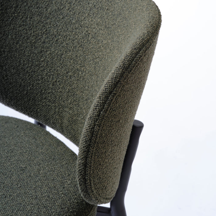 Azion Eetkamerstoel - Set van 2 - Groen BouclŽ