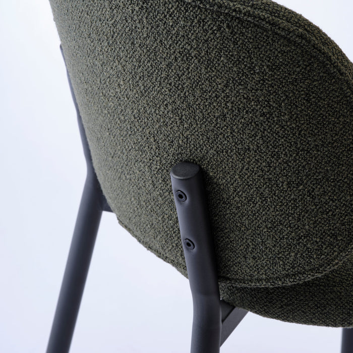 Azion Eetkamerstoel - Set van 2 - Groen BouclŽ