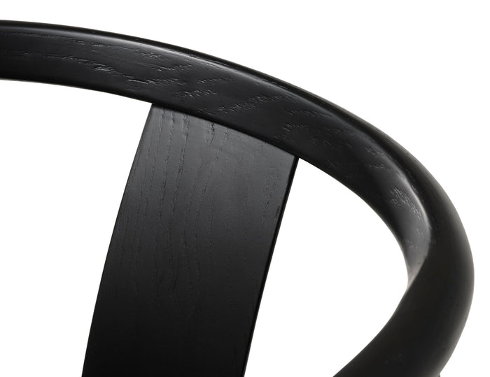 Sumatra Eetkamerstoel - Set van 2 - Zwart met gevlochten zitting