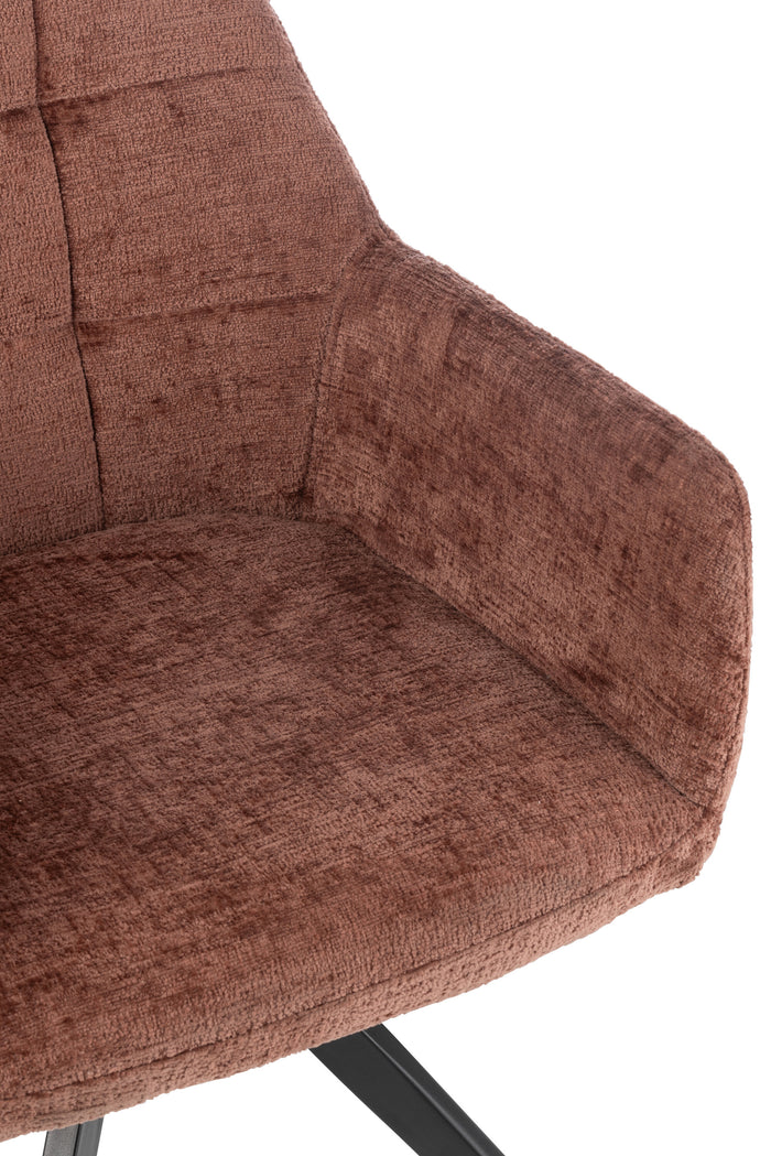 J-Line stoel Louna - ijzer|acryl - bruin