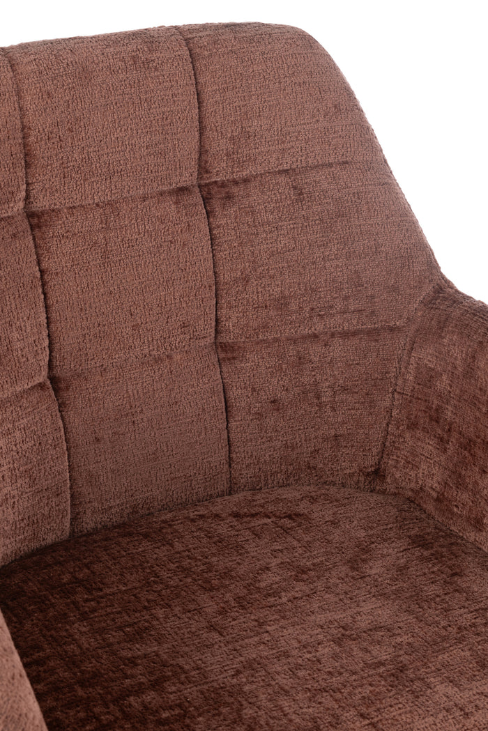 J-Line stoel Louna - ijzer|acryl - bruin