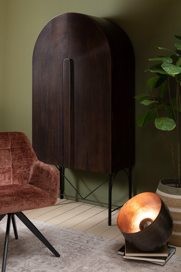 J-Line stoel Louna - ijzer|acryl - bruin