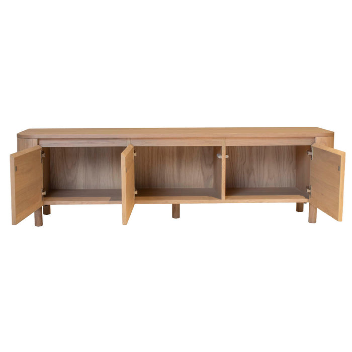 DÉJA Living - Tv-meubel Naturel Hout - 200x40x35cm - Valde