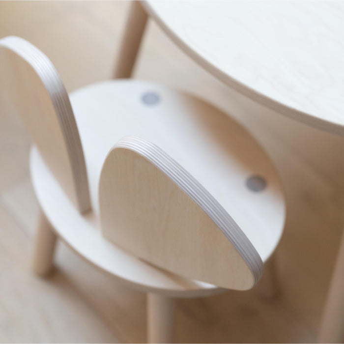 Mouse kinderstoel + kindertafel set light blue