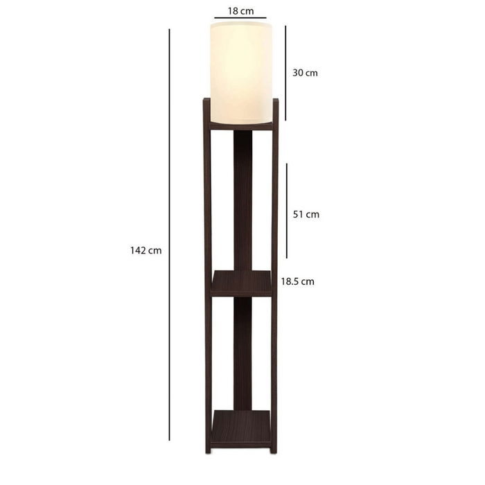 Calicosy - ELLY Lamp met opbergplanken - H142 cm -
