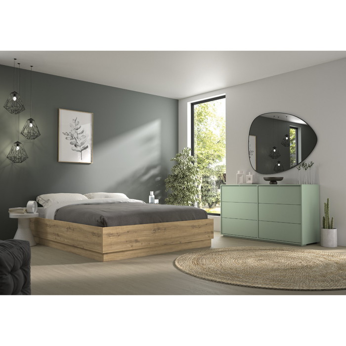 Calicosy - TIDY Opbergbed 160 x 200 cm - H36 cm - Licht hout