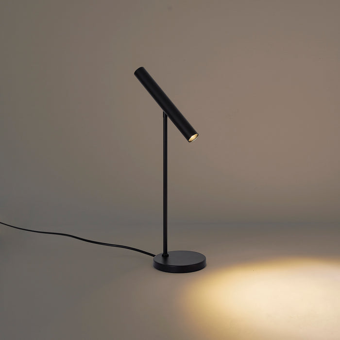 QAZQA Moderne tafellamp zwart incl. LED met touch dimmer - Neva